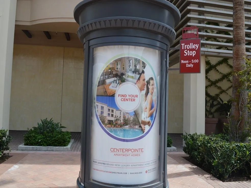 16. example outdoor mall kiosk (outdoor advertising) for SoCal