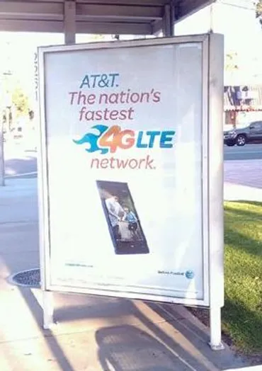 18. Sample transit shelter advertisement for ATT in Southern California