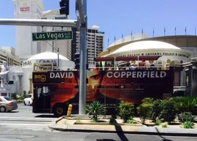 24. Example outdoor advertising on buses for David Copperfield in Las Vegas