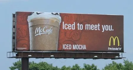 62. An example McDonalds bulletin billboard in Southern California